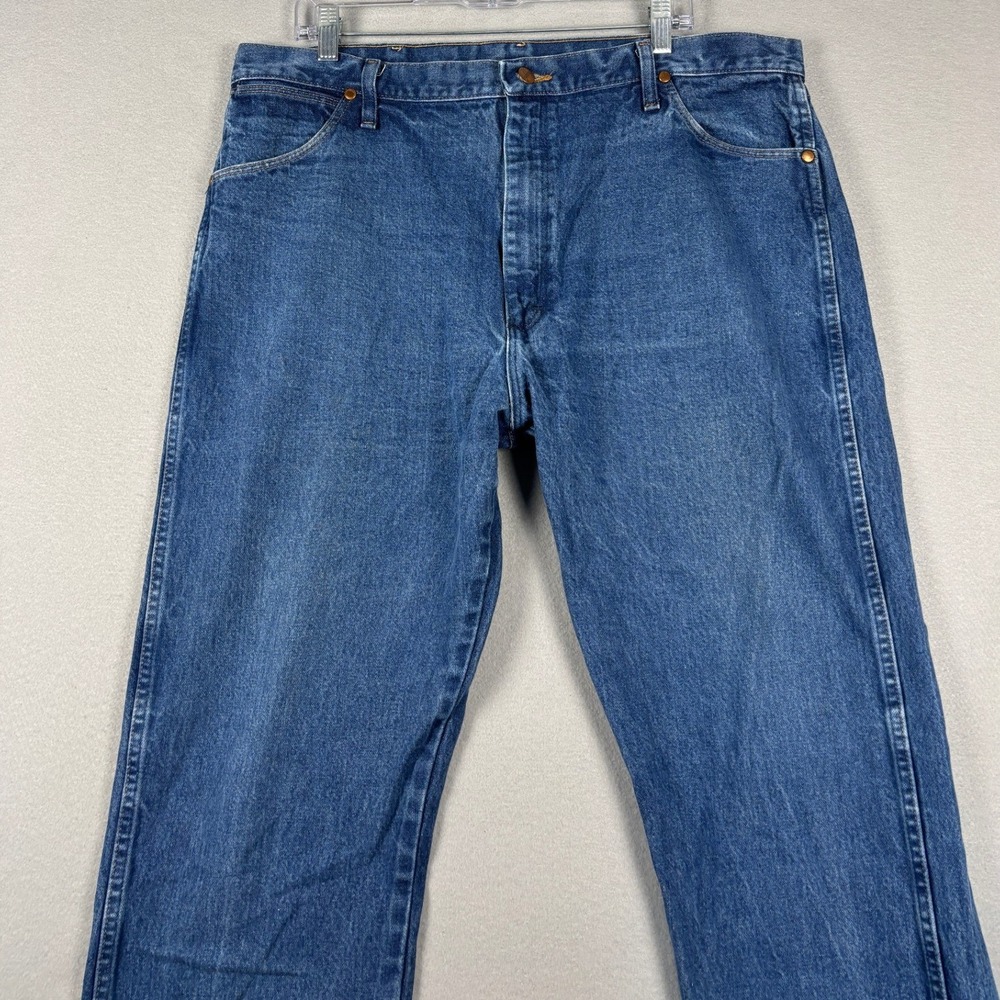 Wrangler 13MWZPW Cowboy Cut Original Fit Jeans 40x32 Blue Denim - Picture 2 of 9